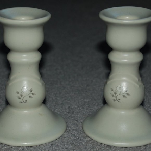Pfaltzgraff Heirloom 5” Candlestick Holders - Set of Two - Picture 6 of 12